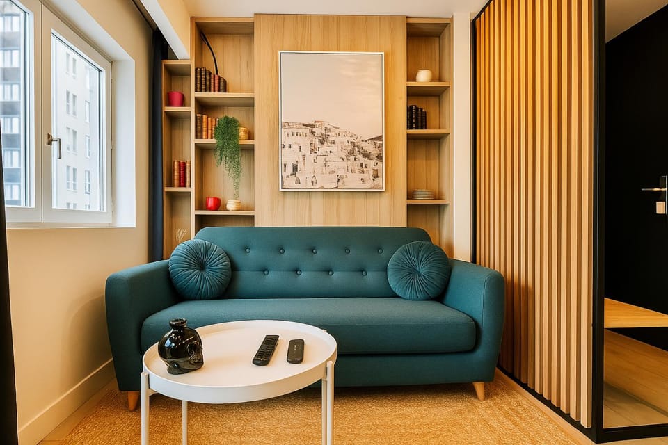Library, Living room, Seating area