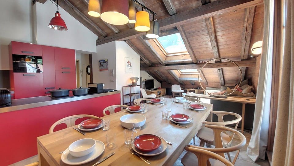 Résidence Le Lion D'or A - Appartement confortable, sous toit, accès facile aux commerces MAE-0871 Apartment in Les Gets