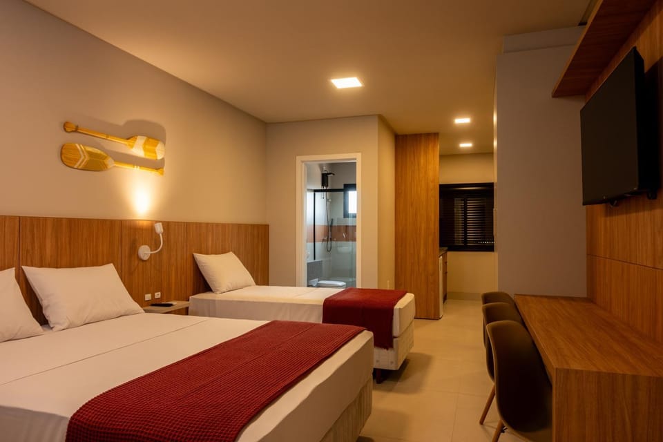 Bed, TV and multimedia, Bedroom, wardrobe, air conditioner