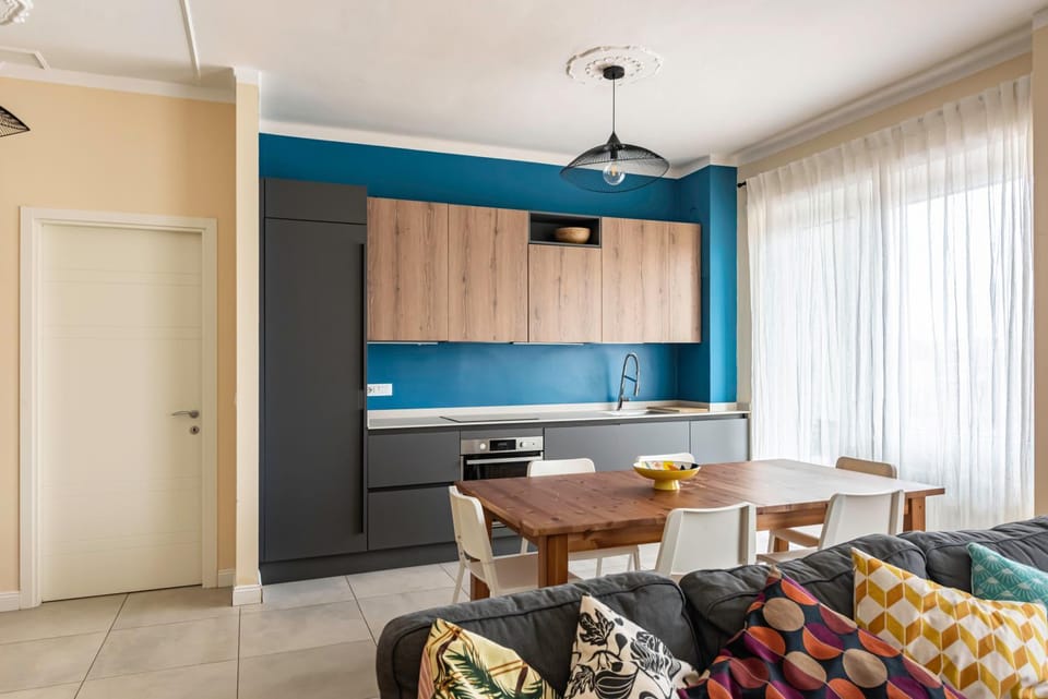 Kitchen or kitchenette, Living room, Dining area