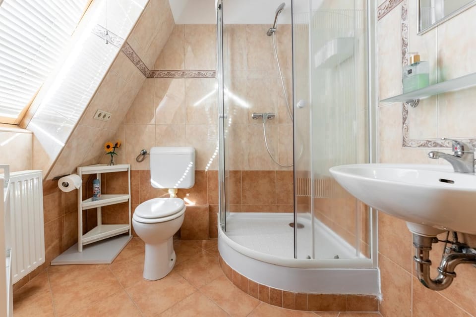 Shower, Toilet, Bathroom, towels