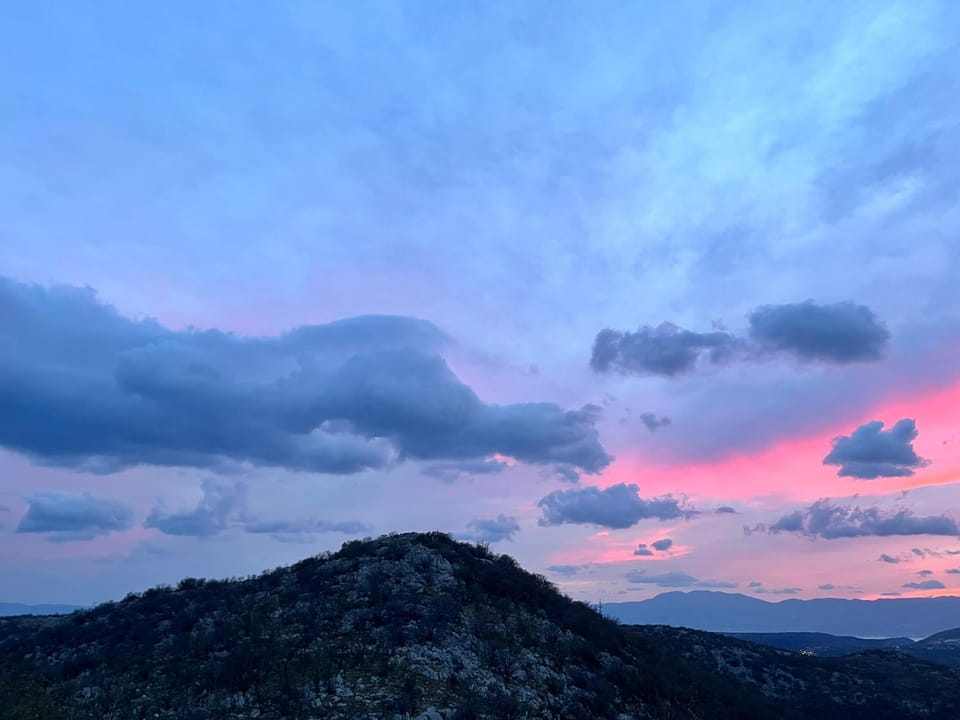 Nearby landmark, Natural landscape, Sunset