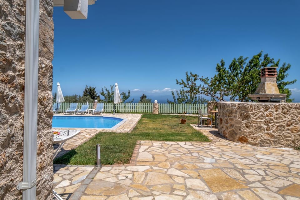 Property building, Living room, Swimming pool