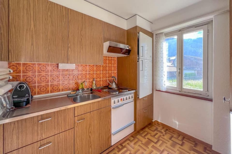 With Mountain View & Balcony Kitchen Parking Apartment in Canton of Valais