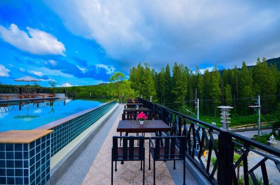 Natural landscape, Pool view, Swimming pool