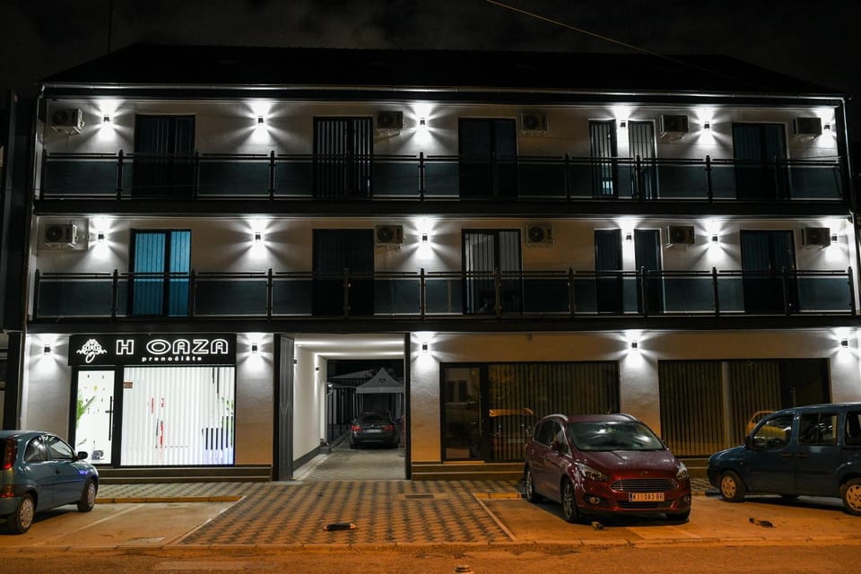 Property building, Night, Location, Parking