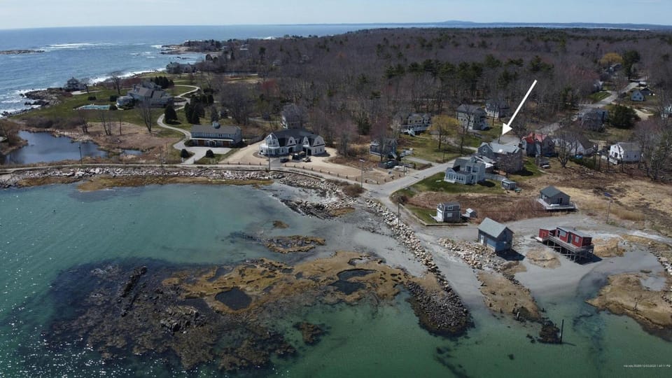 Property building, Neighbourhood, Natural landscape, Bird's eye view, Beach