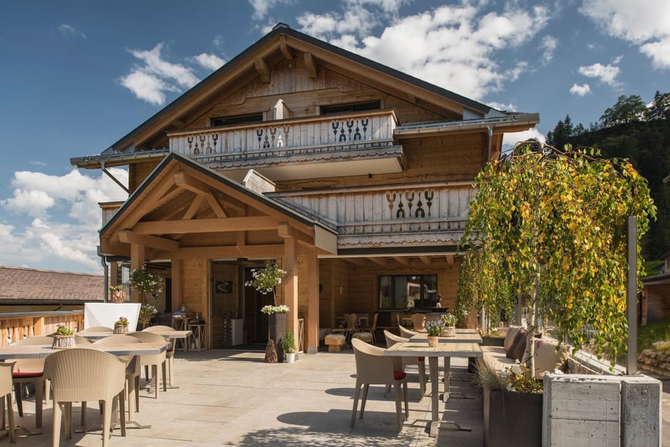 Property building, Patio, Restaurant/places to eat, Day, View (from property/room), Balcony/Terrace