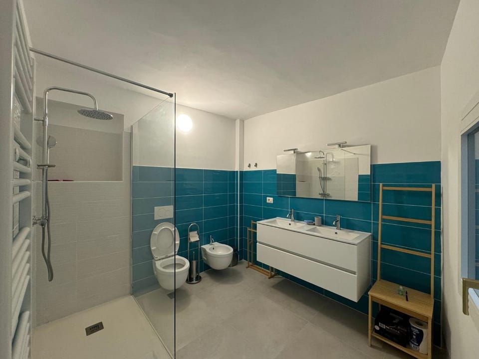 Shower, Toilet, Bathroom, bidet, towels