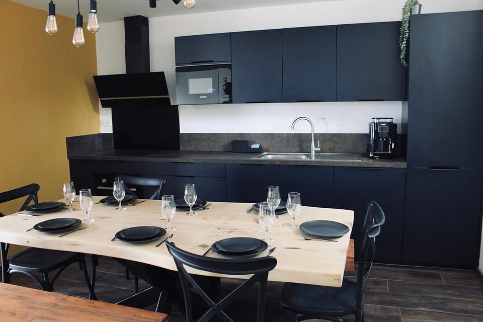 microwave, oven, stove