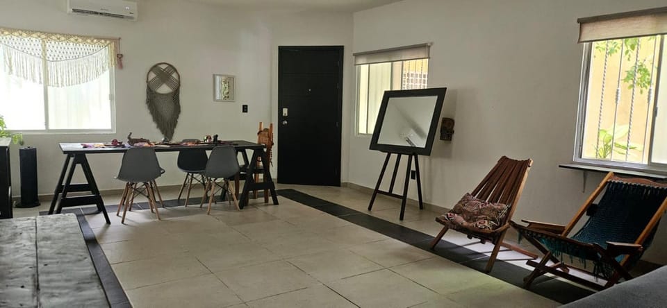 Living room, Dining area, air conditioner