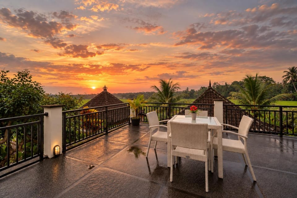 Natural landscape, Balcony/Terrace, Sunset