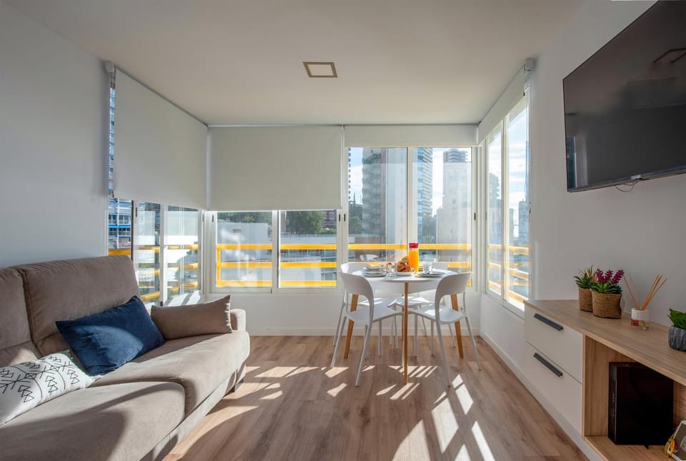 Stunning New Apt, Beach 1min, 2BR, Parking Apartment in Benidorm