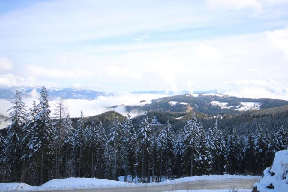 Natural landscape, Winter, Mountain view