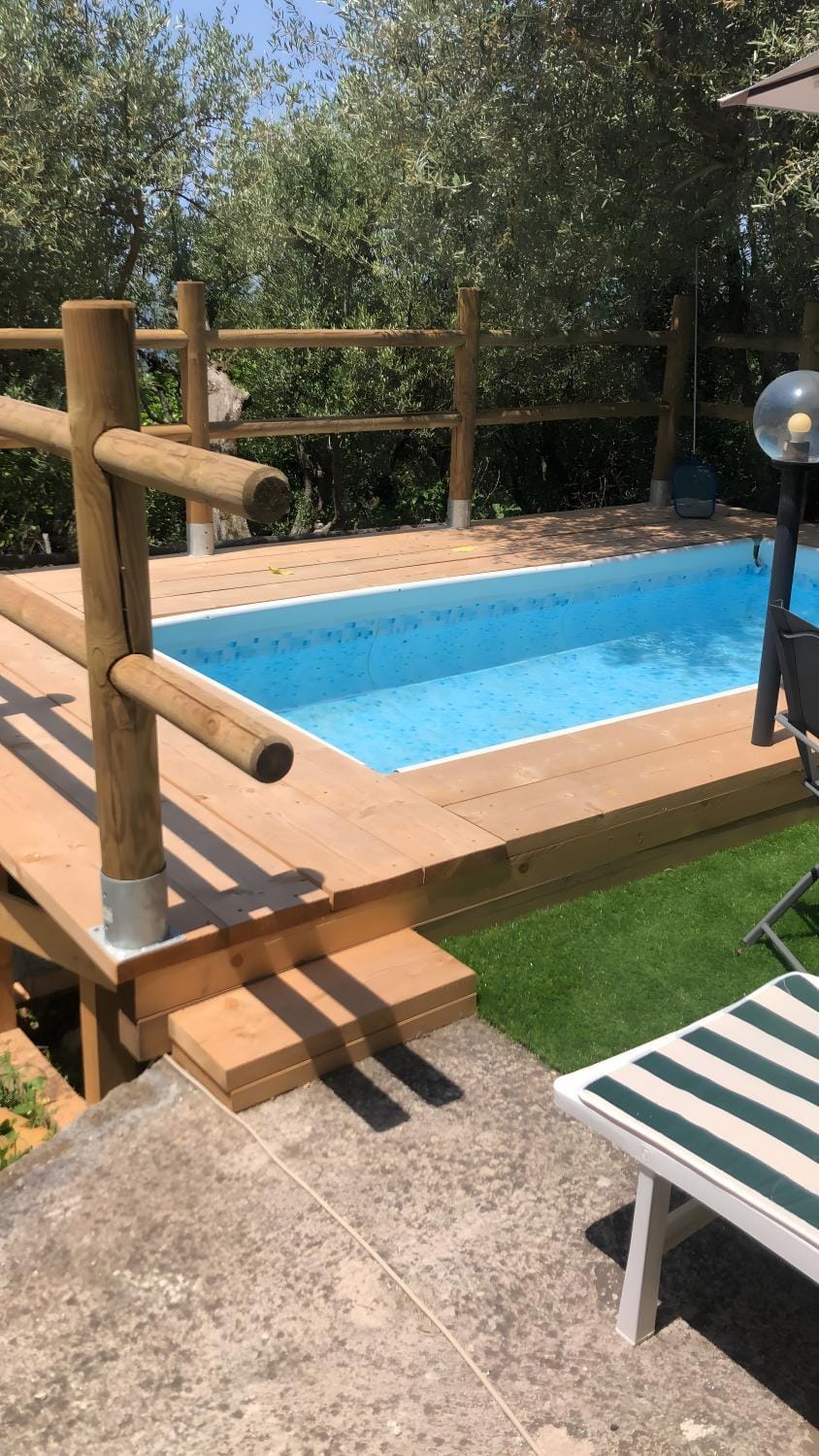 Property building, Living room, Swimming pool