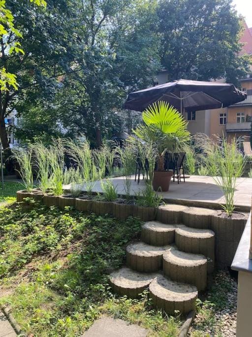 Property building, Patio, Garden, Garden view