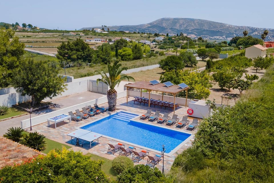 Natural landscape, Bird's eye view, Swimming pool