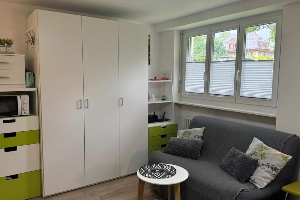 flat iron, towels, wardrobe