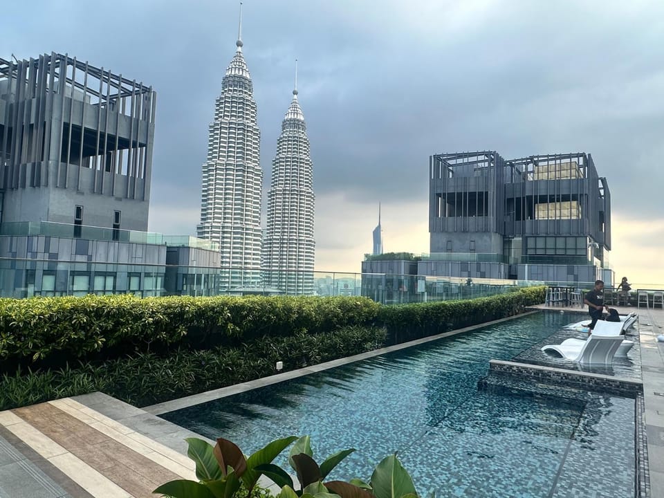 Property building, City view, Pool view, Swimming pool