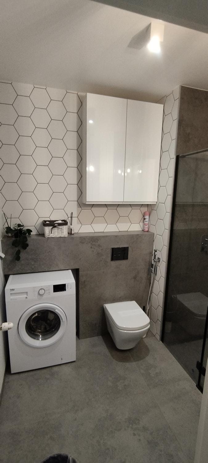 Toilet, Bathroom, washing machine