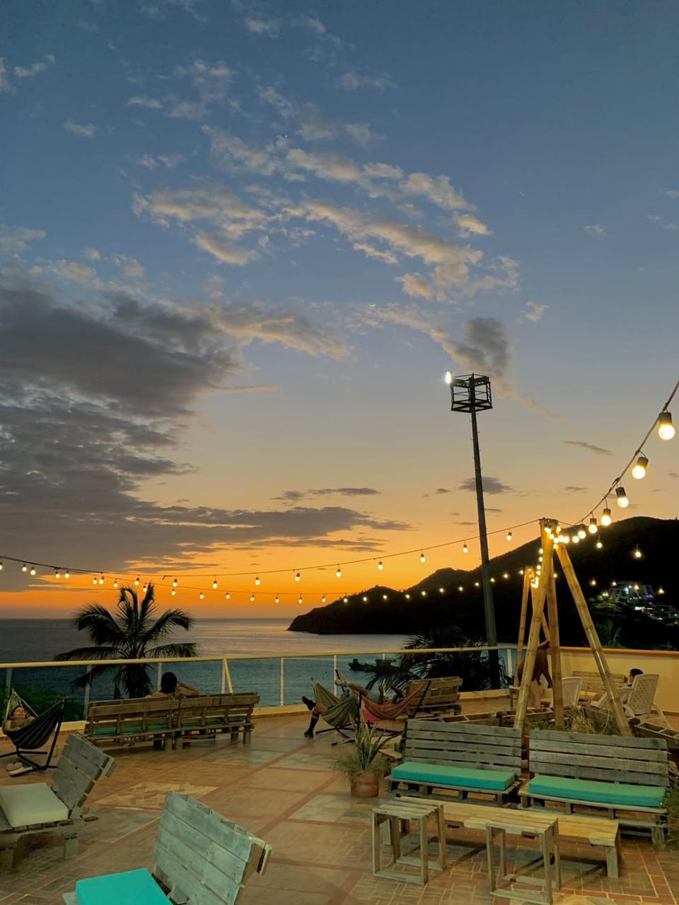 Natural landscape, Lounge or bar, Sunset