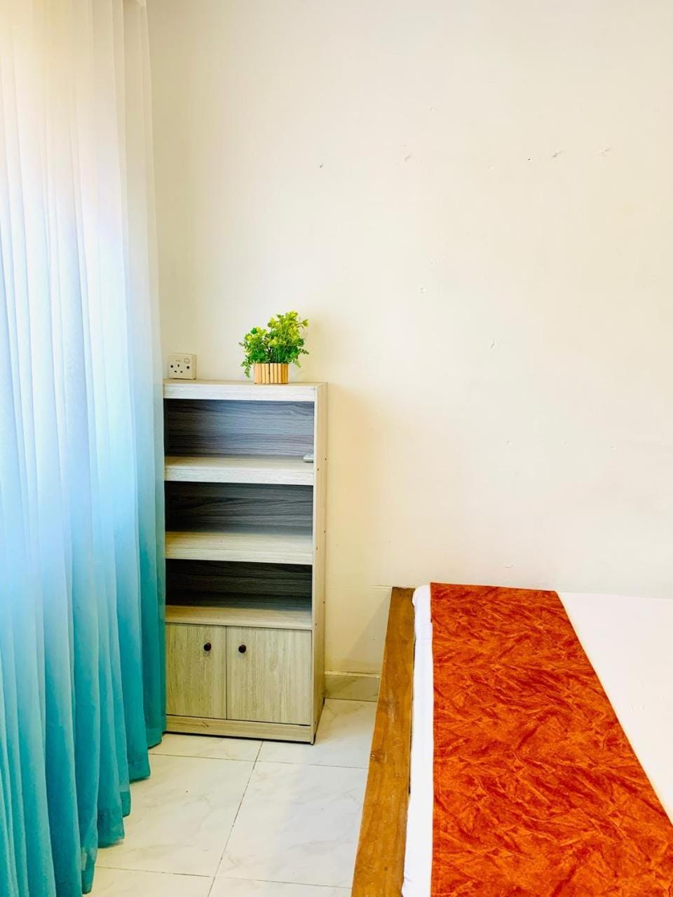 Bed, Balcony/Terrace, Decorative detail, Bedroom, air conditioner