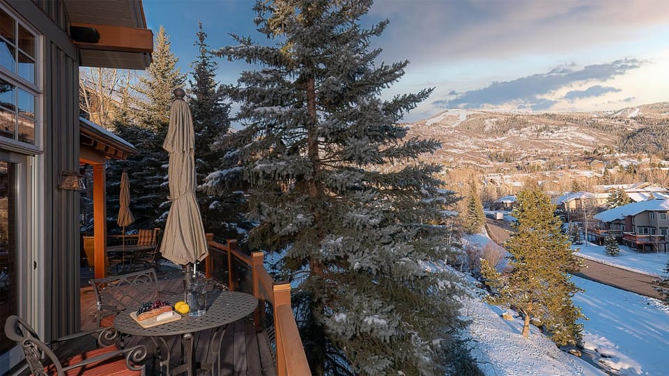 Winter, View (from property/room), Balcony/Terrace, Mountain view