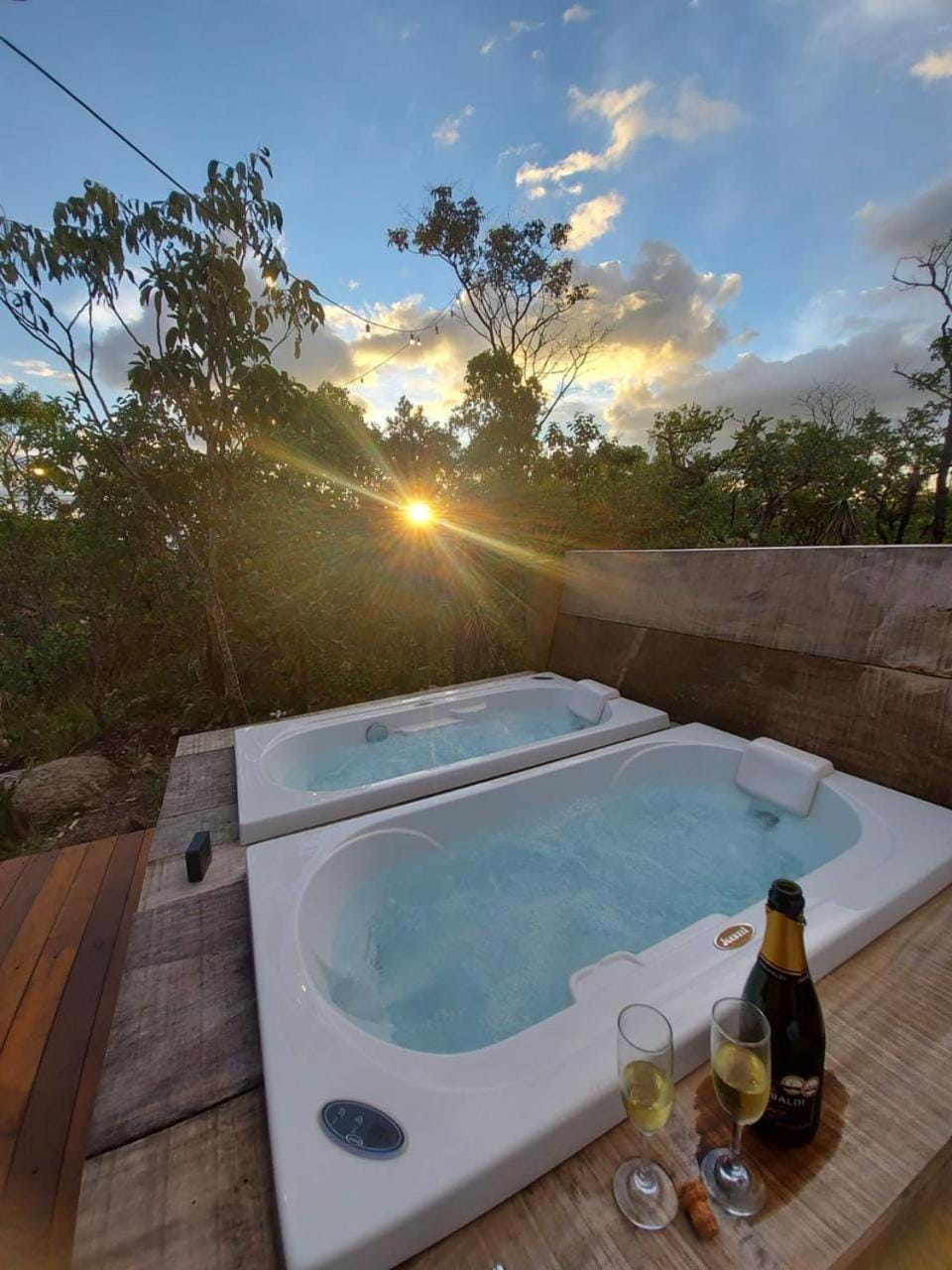 Day, Natural landscape, Hot Tub, Sunset