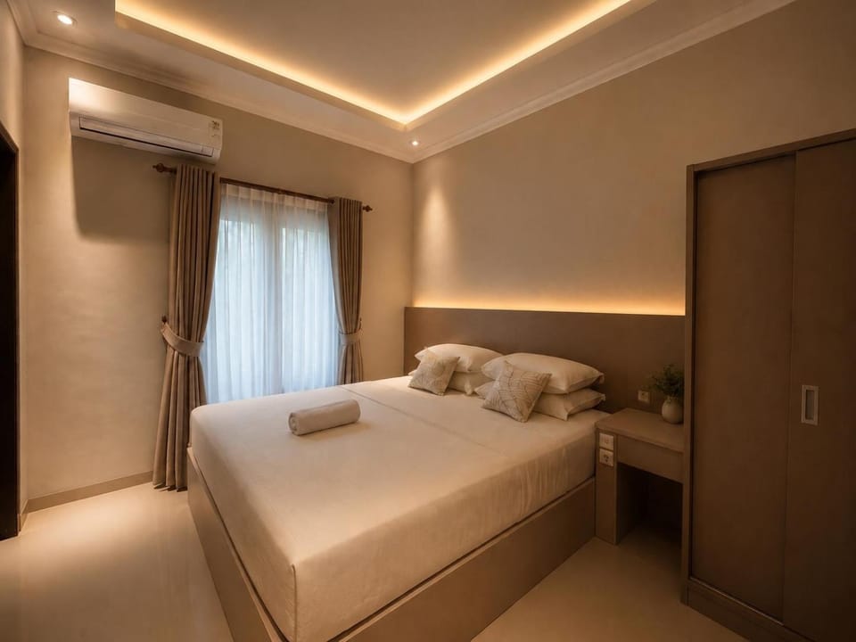 Bed, Photo of the whole room, Bedroom, wardrobe