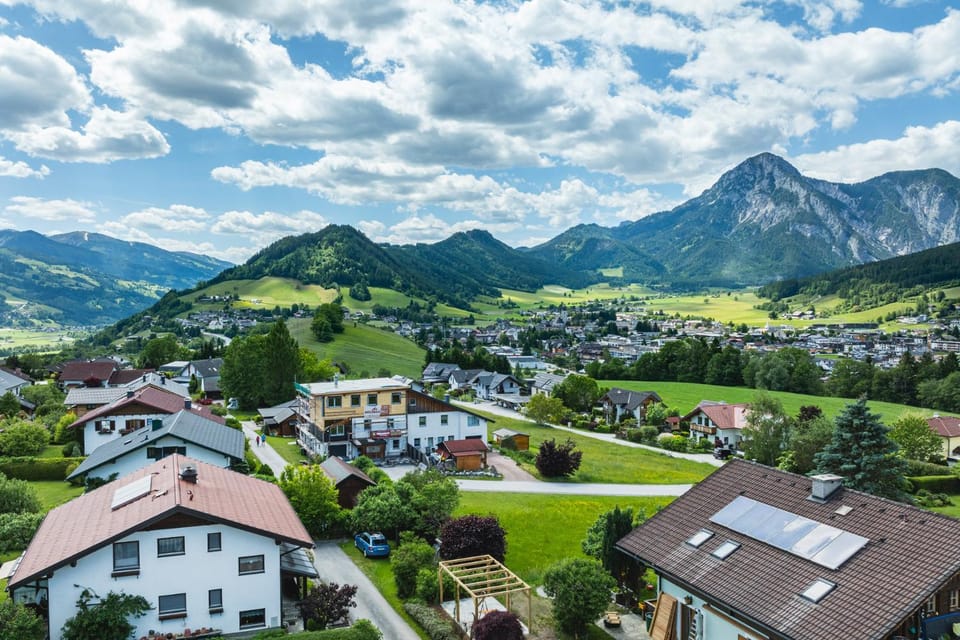 Day, Natural landscape, Bird's eye view, Mountain view