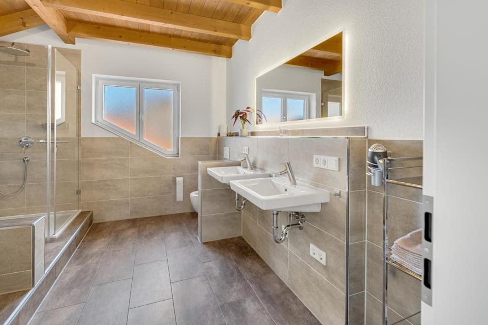 Bathroom, Living room