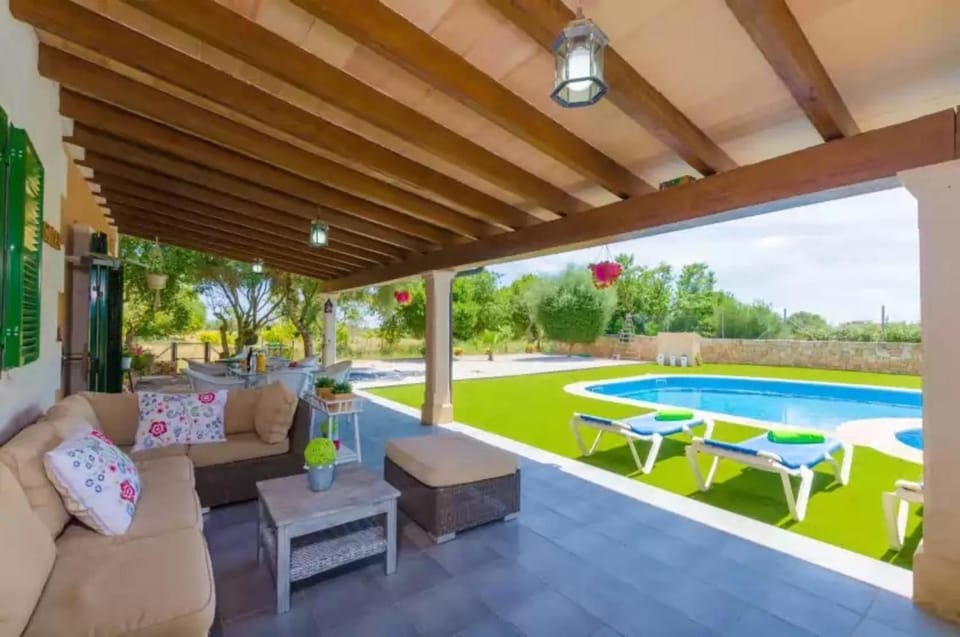 Property building, Living room, Swimming pool