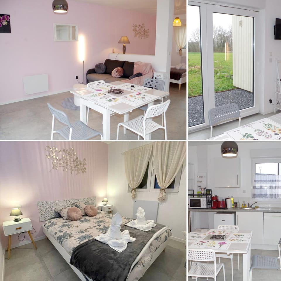Bed, Kitchen or kitchenette, Living room