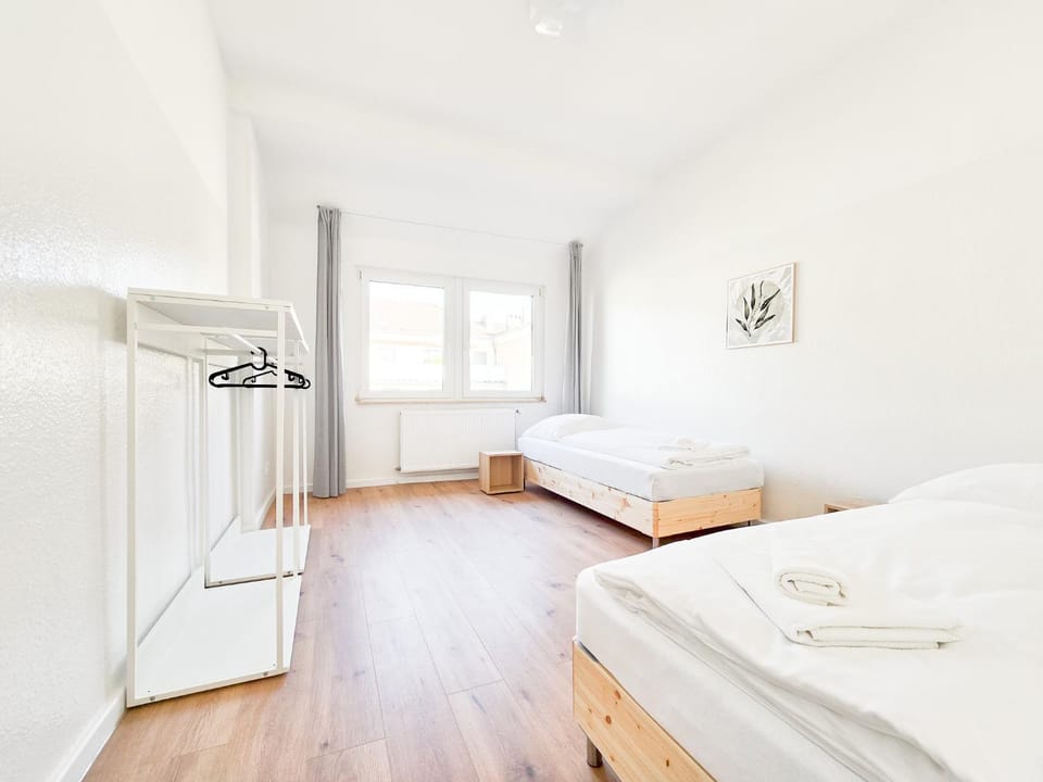 Bed, Photo of the whole room, Bedroom, towels, wardrobe