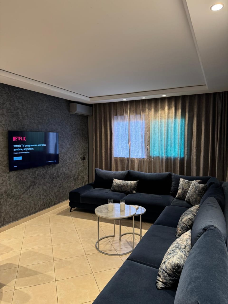 Achakkar Hills Seaside Family Apartment with Pool, Beach Access, AC, Parking, Play Area Apartment in Tangier