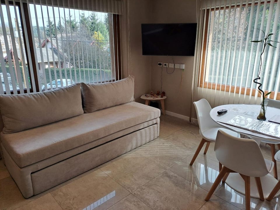 Bed, TV and multimedia, Seating area