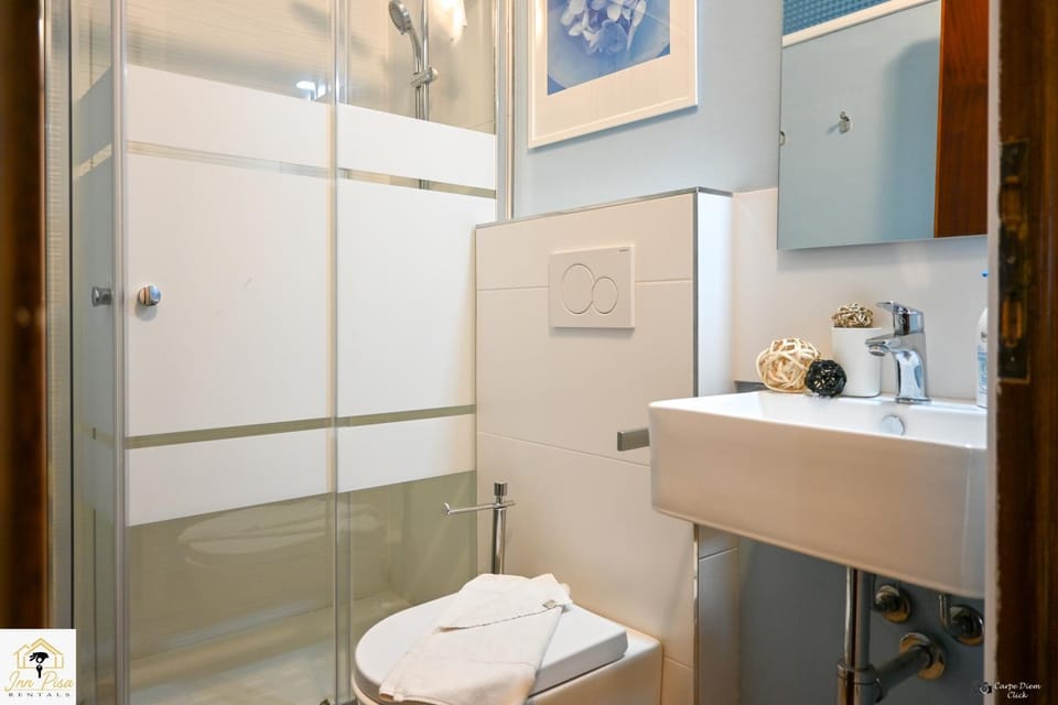 Shower, Toilet, Bathroom, towels