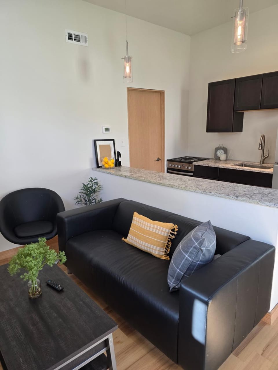 Kitchen or kitchenette, Living room