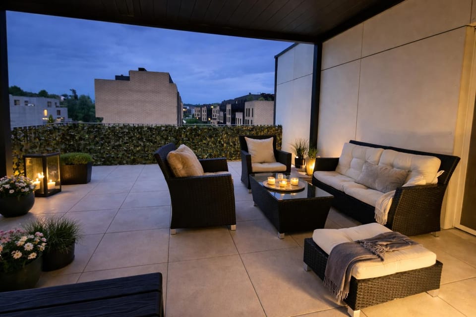 Patio, Night, View (from property/room), Balcony/Terrace, Seating area