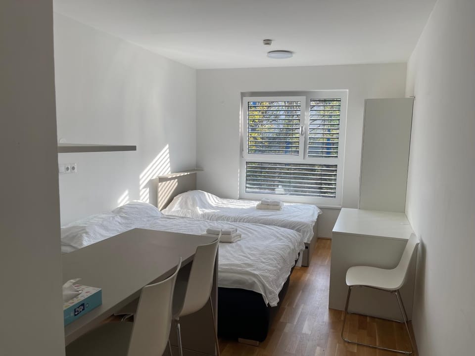 Bed, Photo of the whole room, towels
