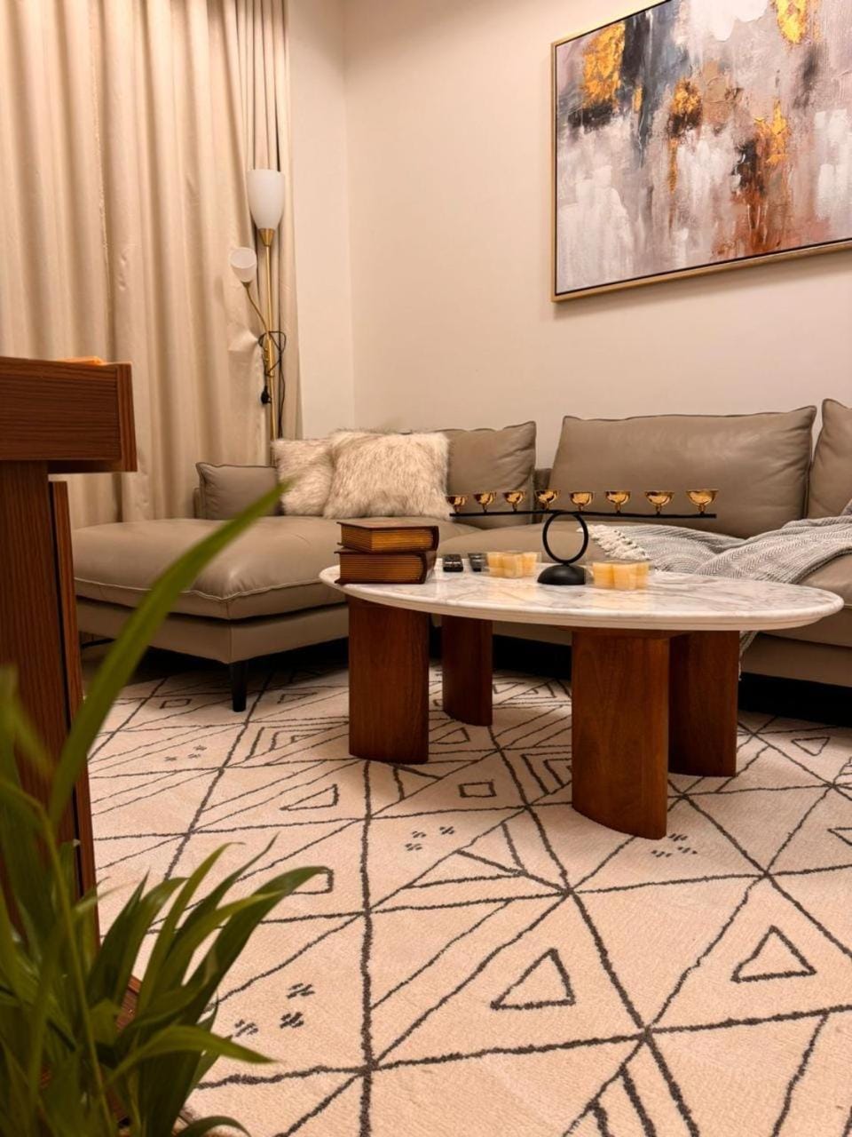 Burj Khalifa view modern 1BHK with balcony Apartment in Dubai