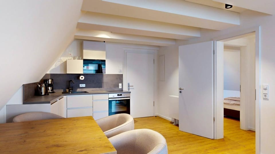 Dining area, dishwasher, microwave, oven, stove, kitchen