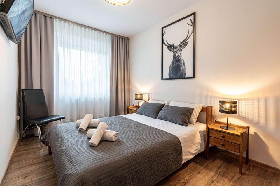 Bed, TV and multimedia, Photo of the whole room, Bedroom, towels
