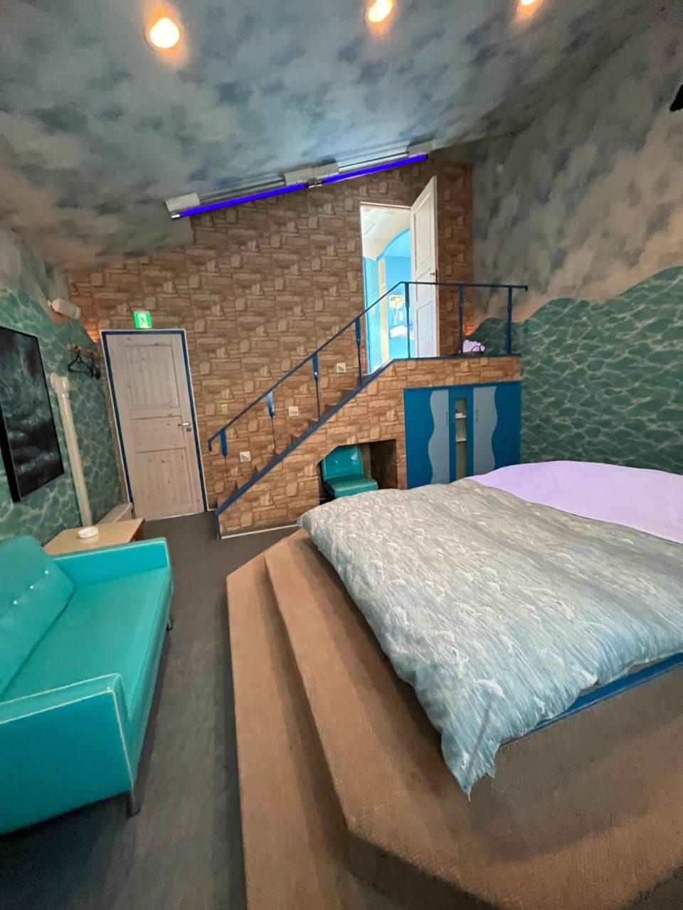 Bed, Living room, Photo of the whole room, Bedroom
