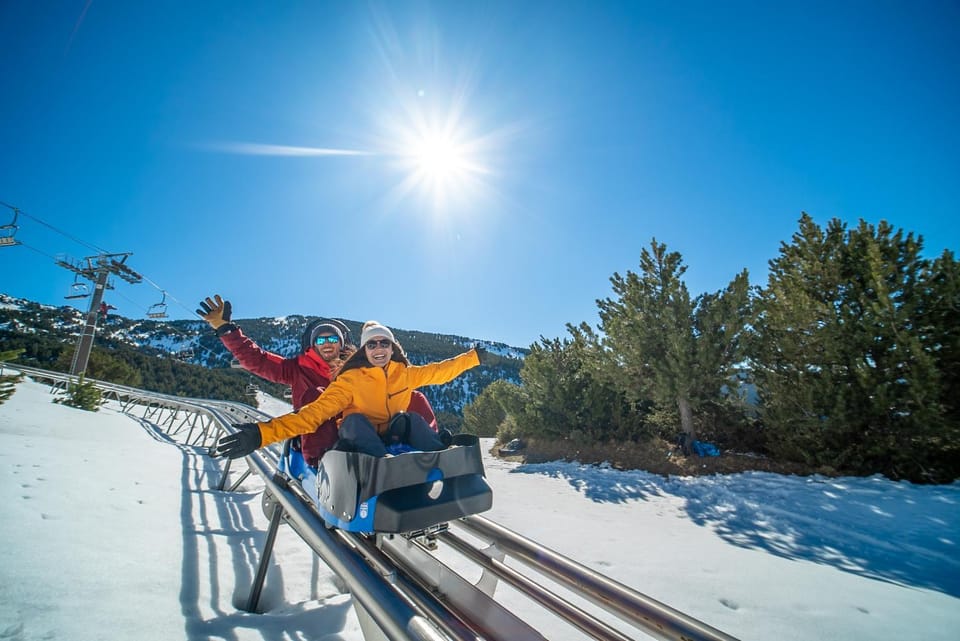 Winter, Skiing, group of guests
