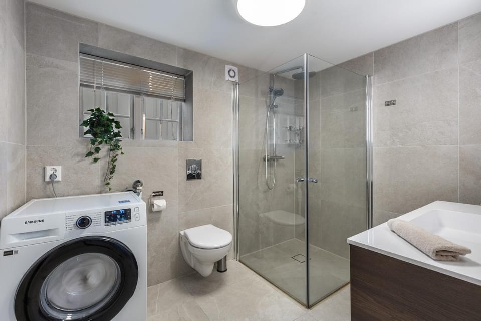 Shower, Toilet, Bathroom, washing machine