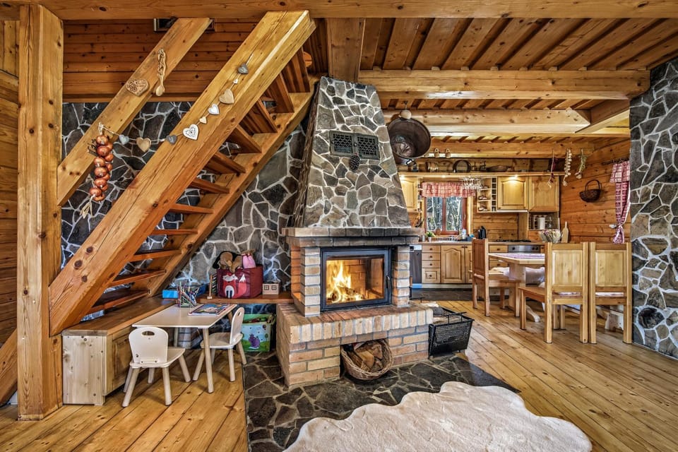 Children play ground, Living room, fireplace