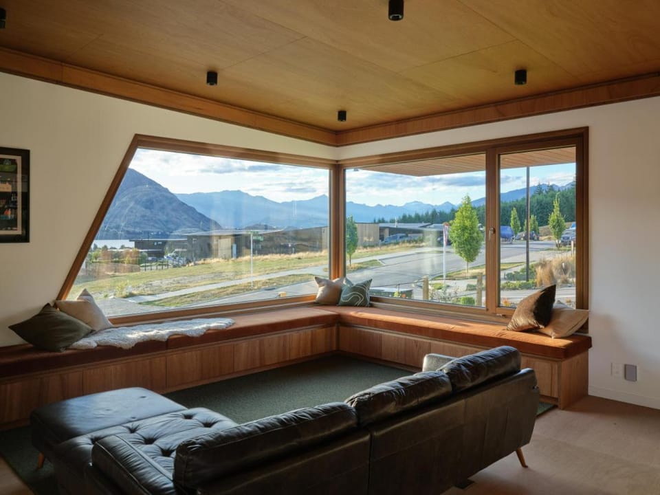 Living room, Seating area, Lake view, Mountain view