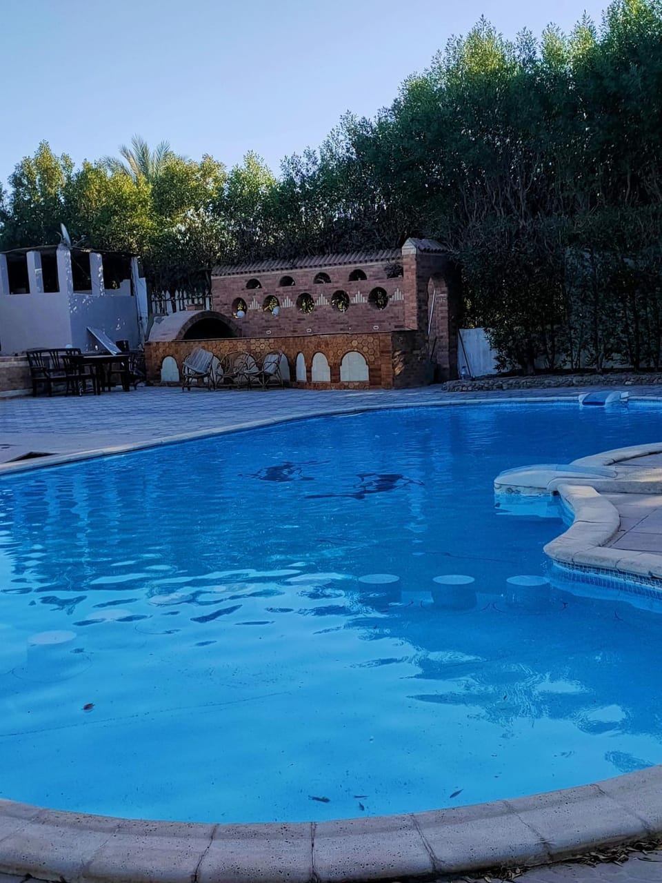 Property building, Day, BBQ facilities, BBQ facilities, Solarium, Pool view, Swimming pool, sunbed