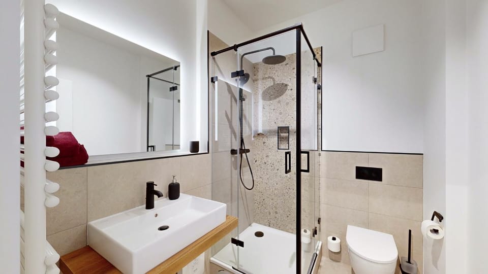 Shower, Toilet, Bathroom, towels
